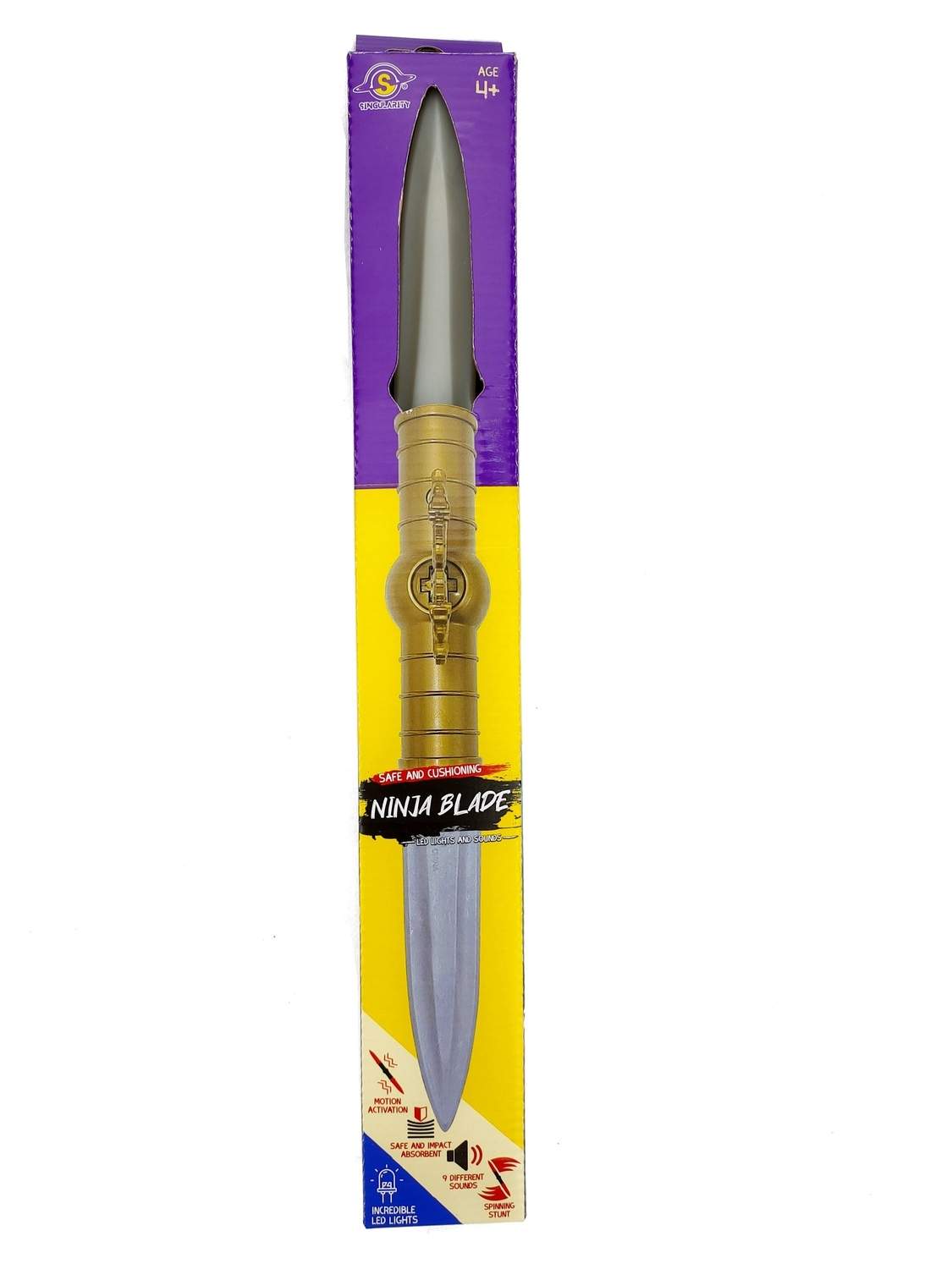 Legetøjsblad med lys og lyde - Ninja