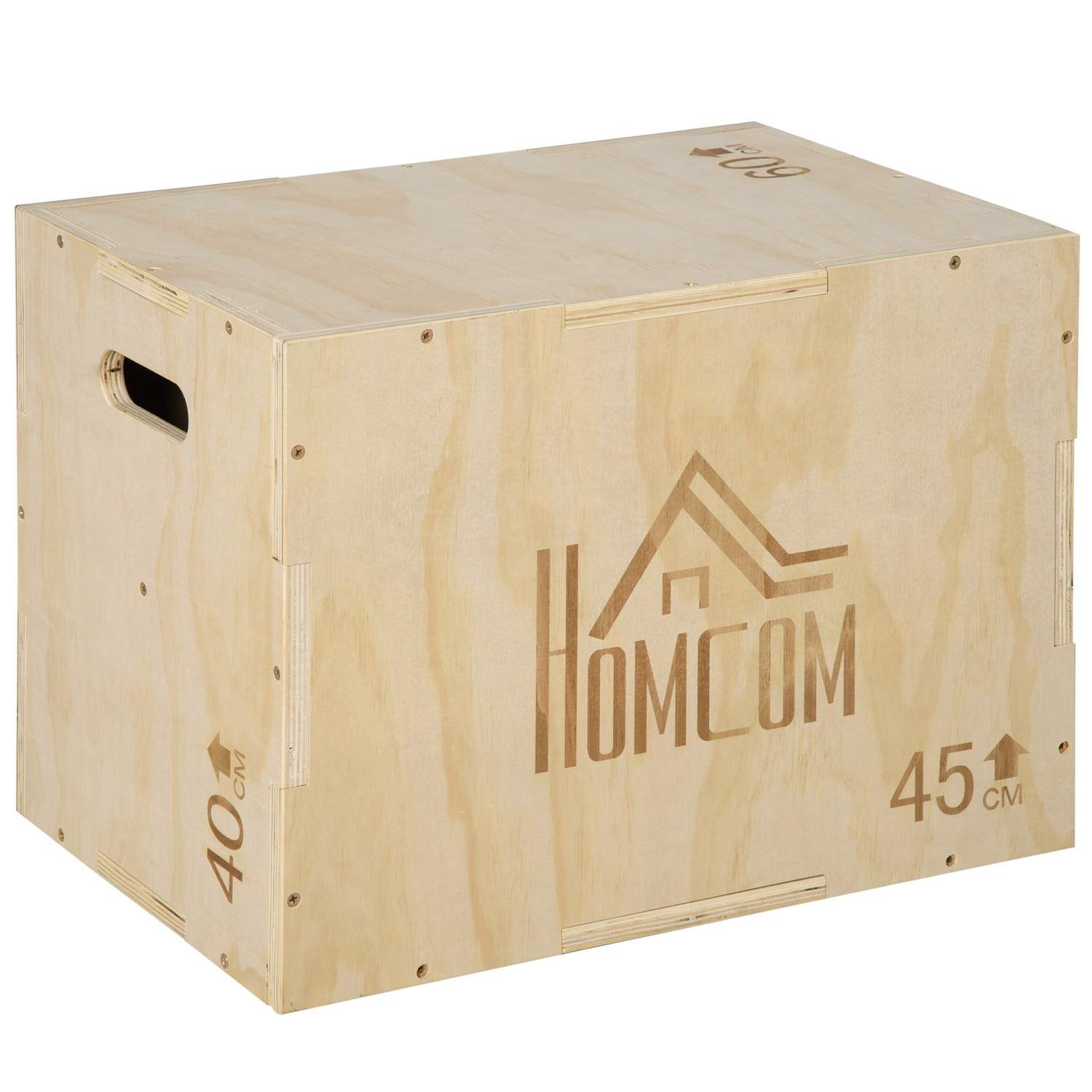 Plyo Box – Justerbar træhoppeplatform, 3 højder