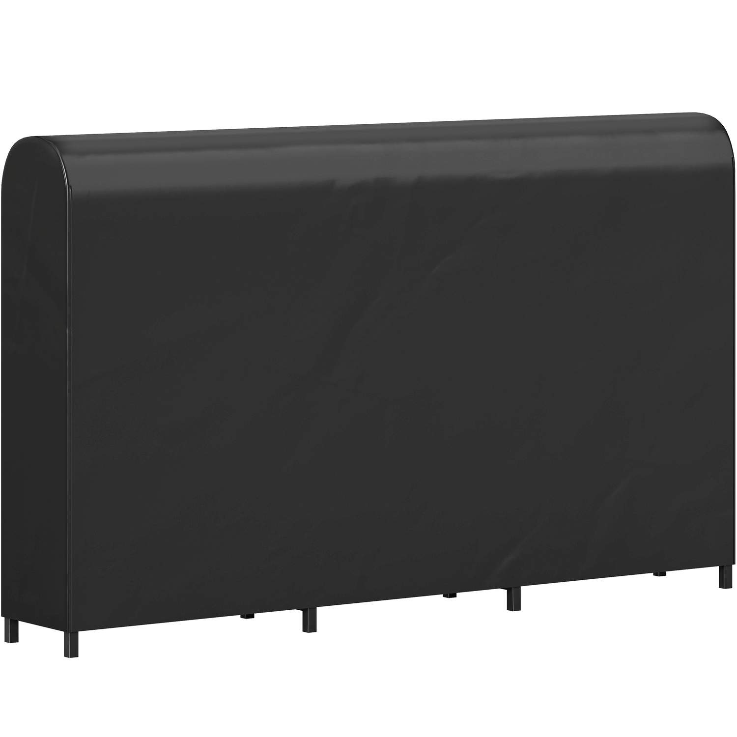 Brændehylde i metal med vandtæt overtræk – 199 x 30 x 121 cm