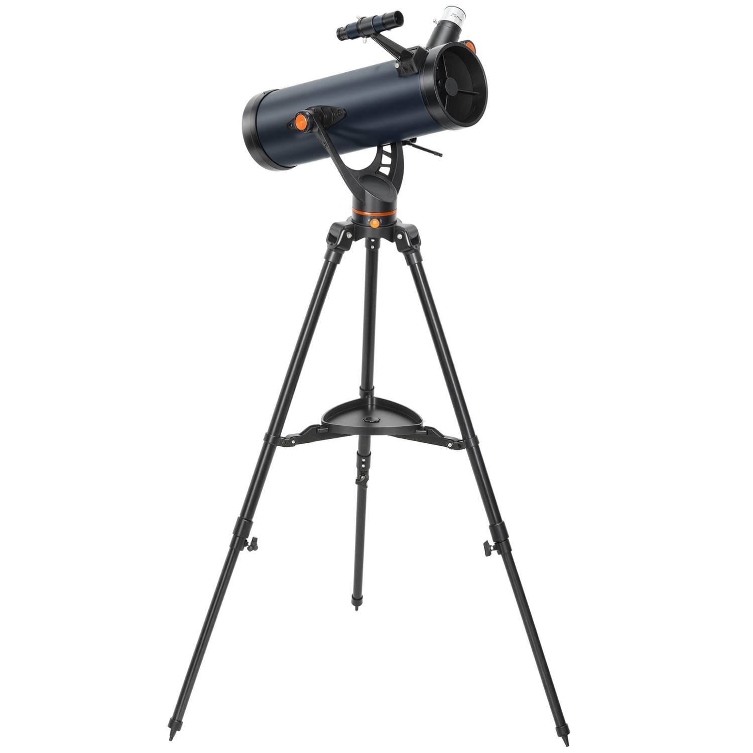 Reflektorteleskop – 114 mm linse, 2 okularer, mørkeblå