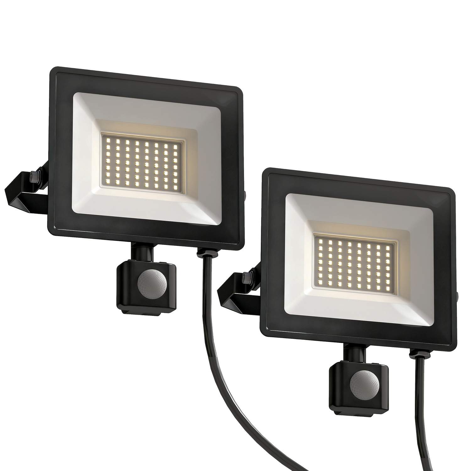 50W justerbar arbejdslampe – 3 tilstande, vandtæt, sort