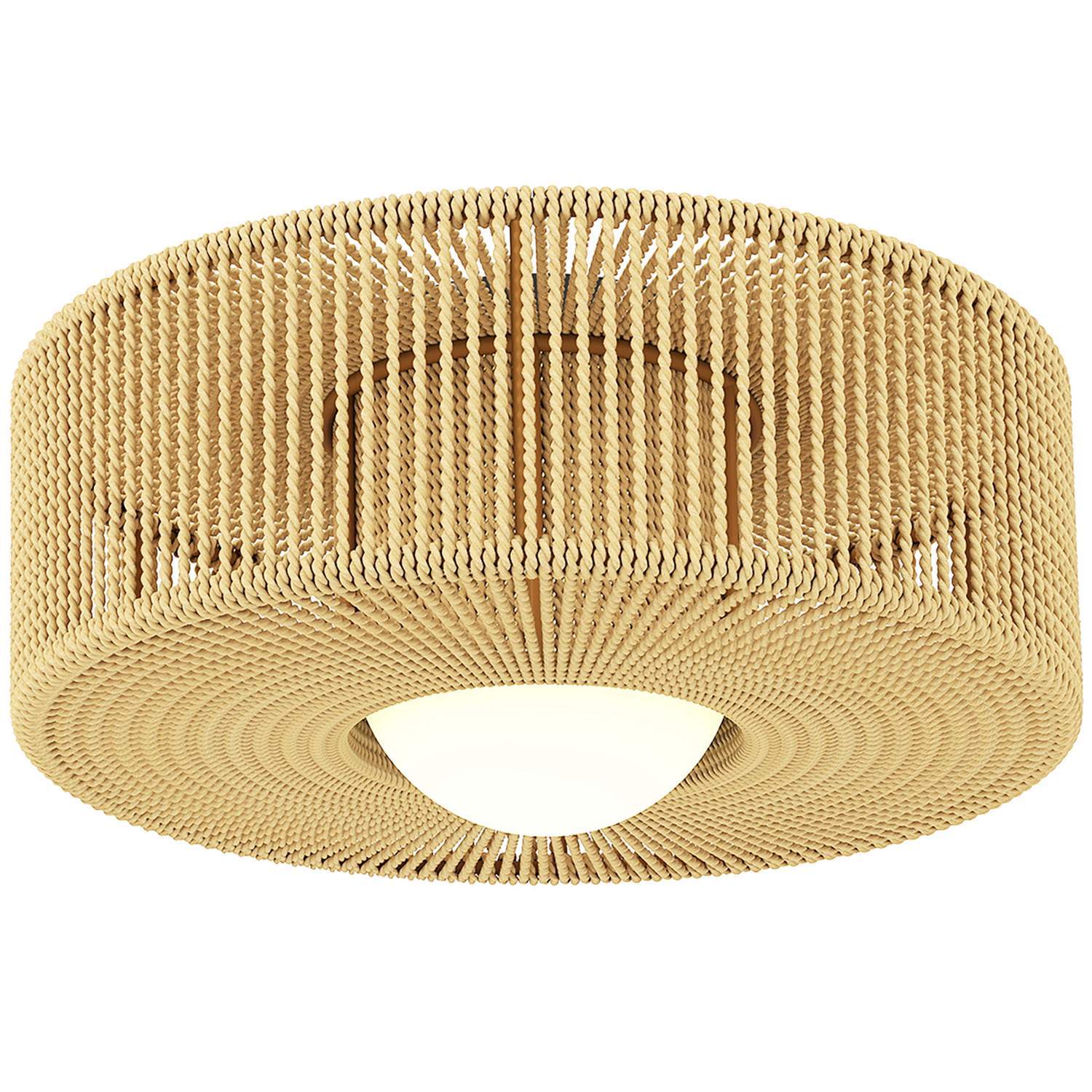 Boho loftslampe med hamperebskærm – G9 LED, 30 cm