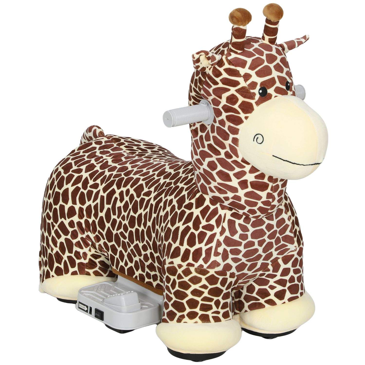 Giraflegetøj til at ride på – musik, vaskbart betræk, alder 1,5-5 år