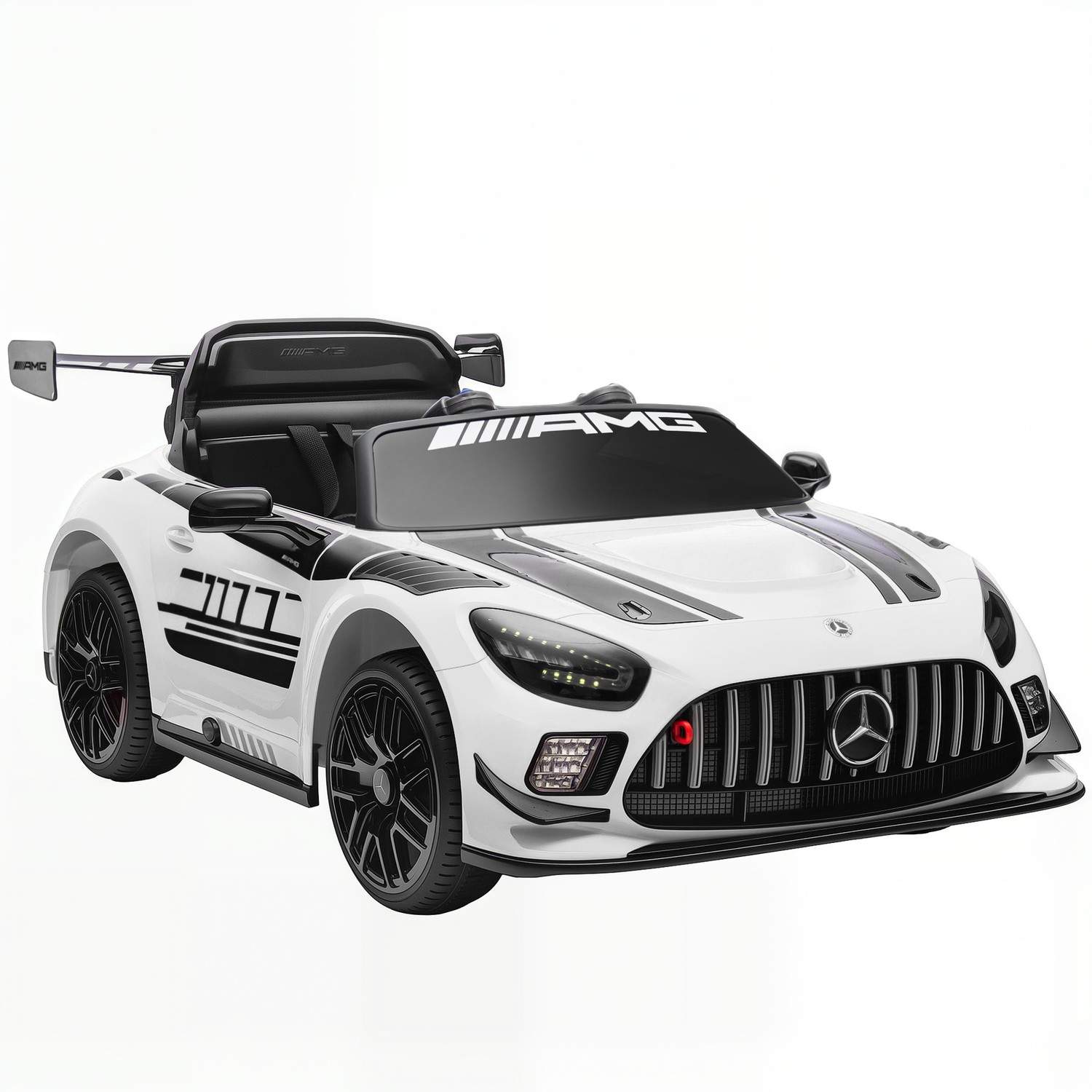 Børne Mercedes kørebil – 12V, LED, musik, 3-8 år