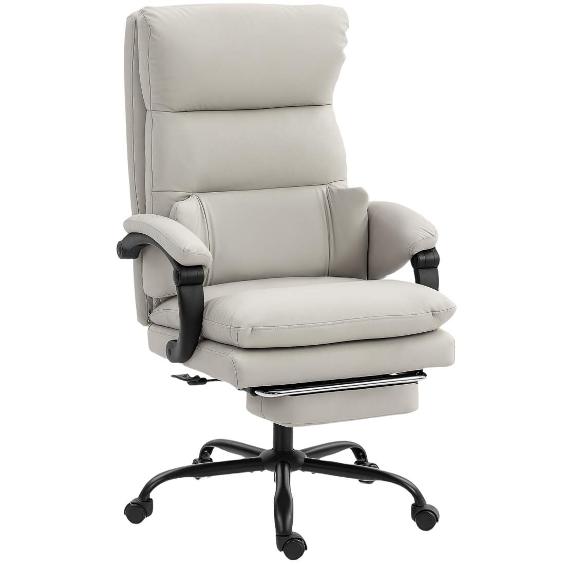 Ergonomisk kontorsstol – justerbar, svankstöd, konstläder | Hem & Hobby | Pryloteket