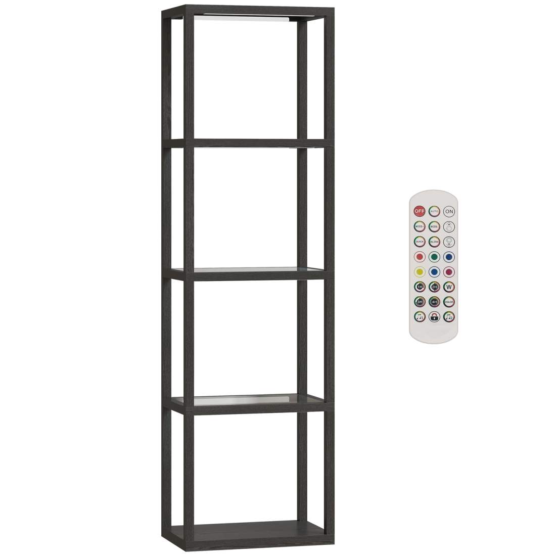 RGB-golvlampa med glashyllor – Fjärrkontroll och musiksynkronisering | Hem & Hobby | Pryloteket