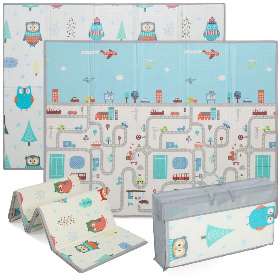 Babylekmatta – Skum, Halkfri, 1,5 cm Tjock Vaddering | Hem & Hobby | Pryloteket