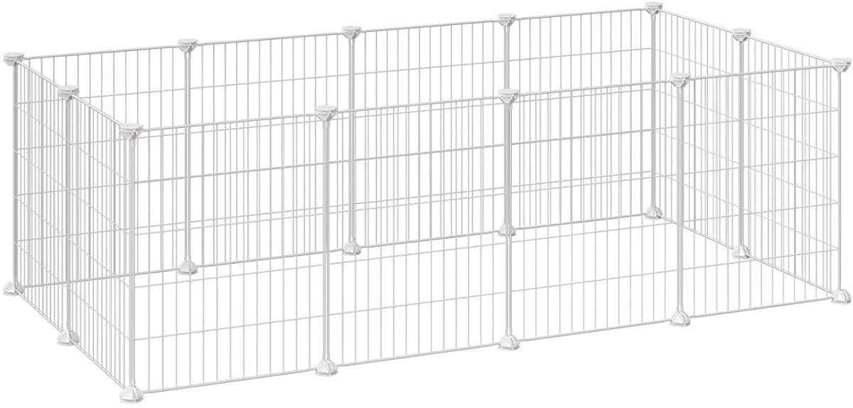 Modulær kravlegård til små kæledyr – metalpaneler, nem opsætning