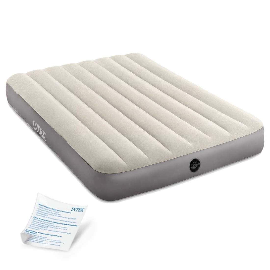 Dubbel uppblåsbar madrass 191x137 cm – Velour Comfort | Hem & Hobby | Pryloteket