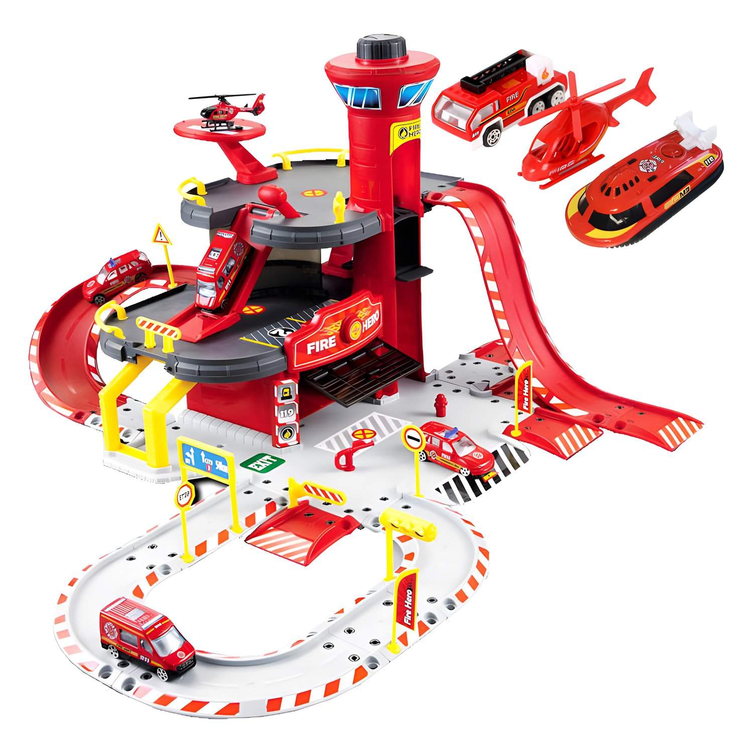 Brandstationsgarage – 3 etager, elevator, 74 dele