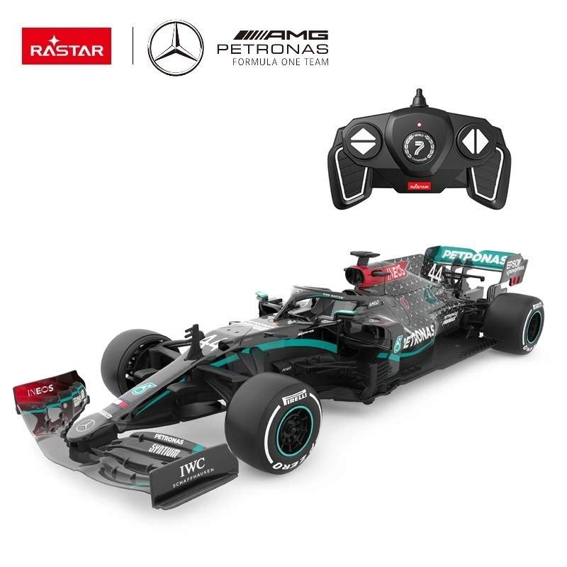 Fjernbetjent Mercedes F1-bil – skala 1:18, fuld kontrol