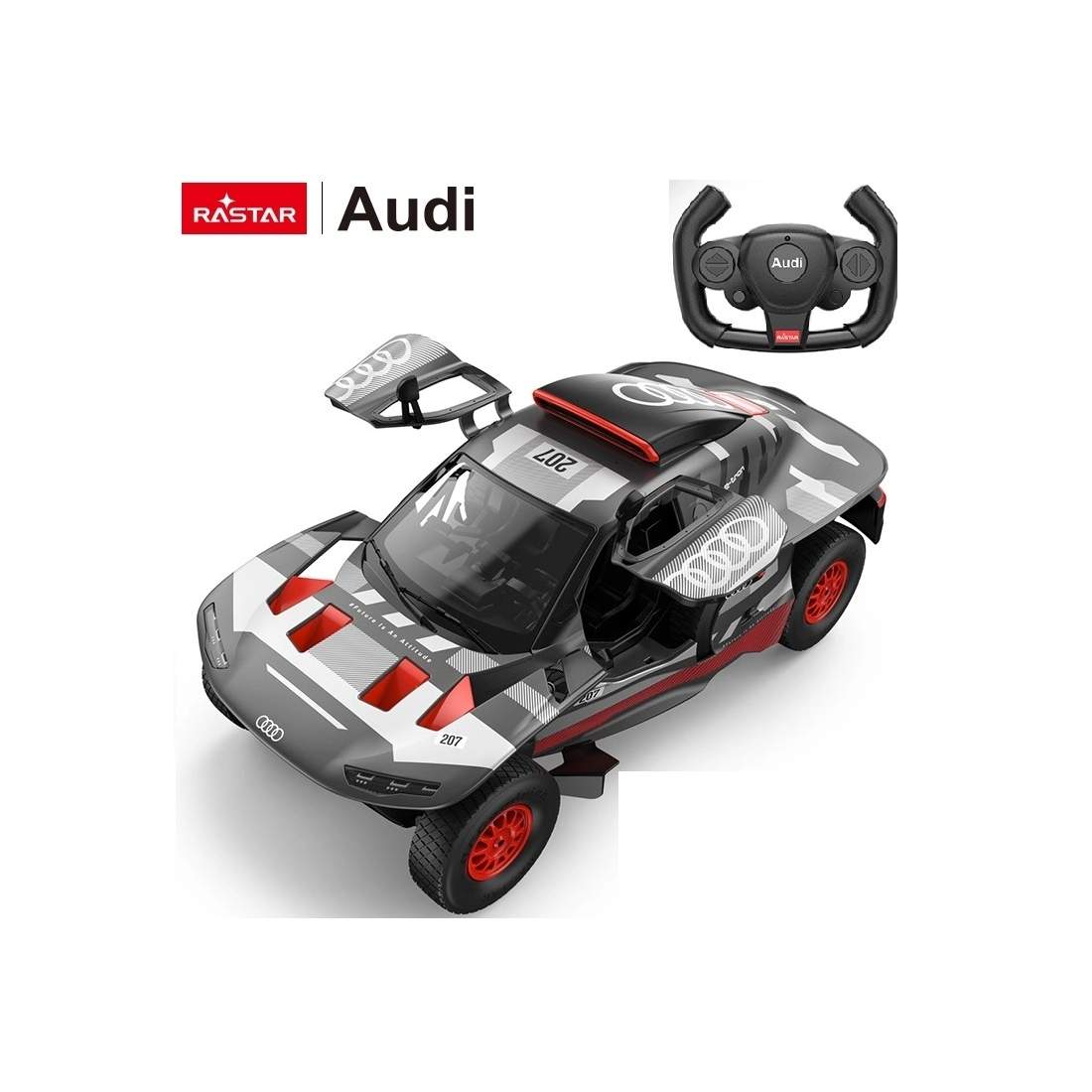 Fjärrstyrd Audi RS Q e-tron-bil – skala 1:14, driftläge | Hem & Hobby | Pryloteket
