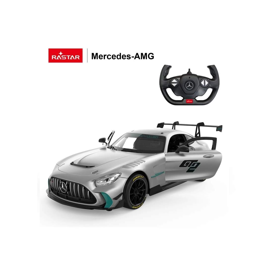 Fjärrstyrd Mercedes AMG GT2-bil – skala 1:14, full kontroll | Hem & Hobby | Pryloteket