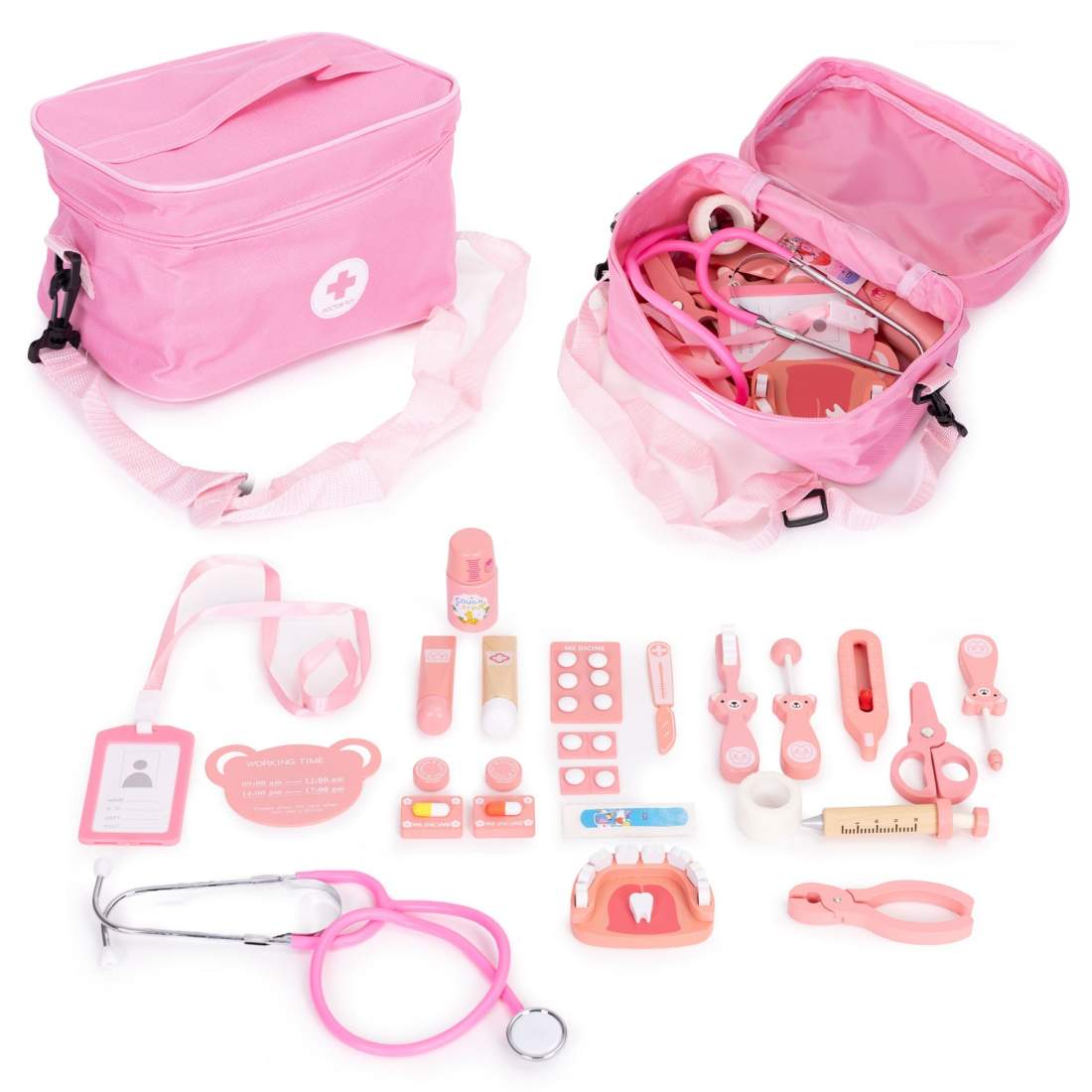 Träläkarlekset för barn – 24-delars medicinskt kit | Hem & Hobby | Pryloteket