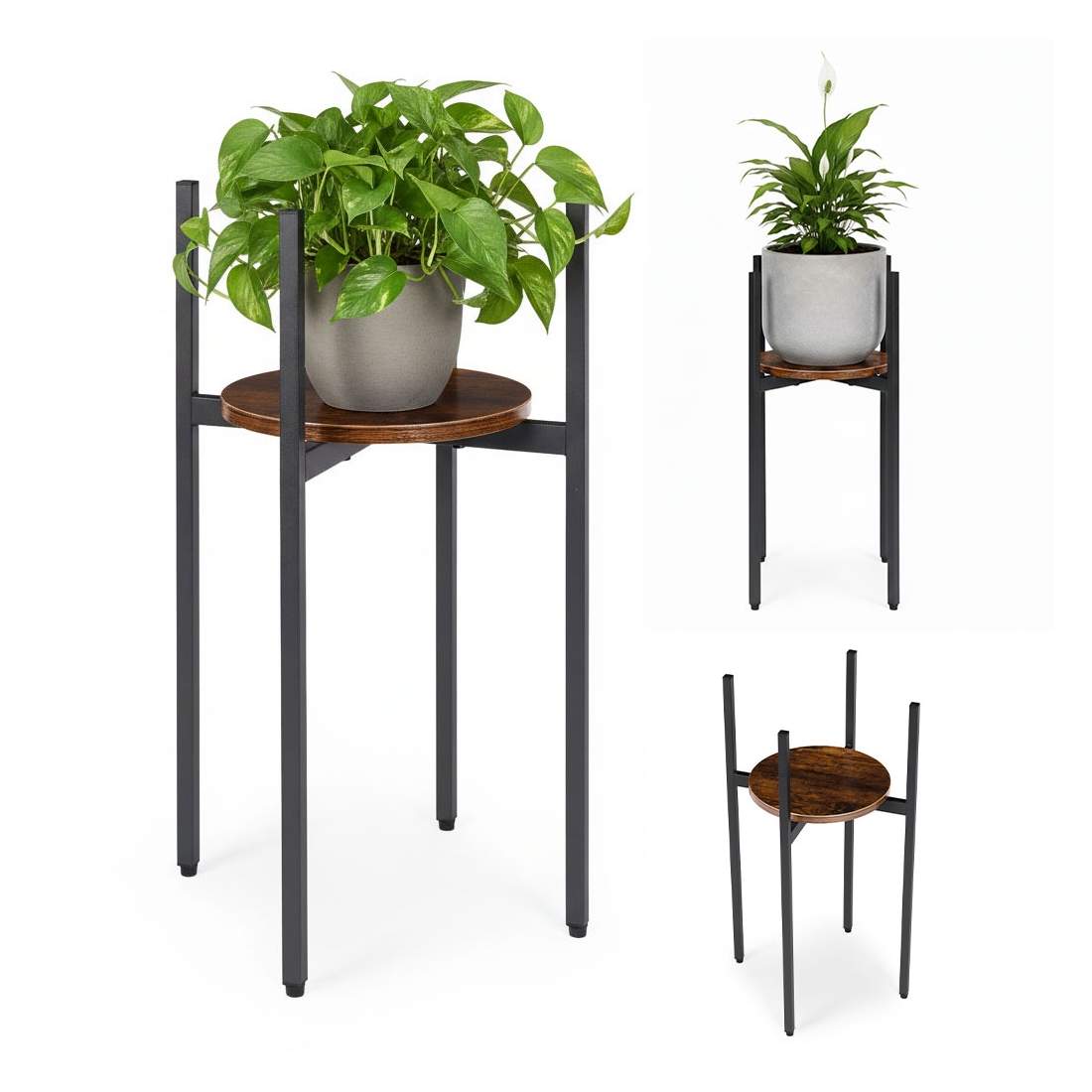 Loft-stil stålväxtställ med hylla – 20 kg kapacitet | Hem & Hobby | Pryloteket