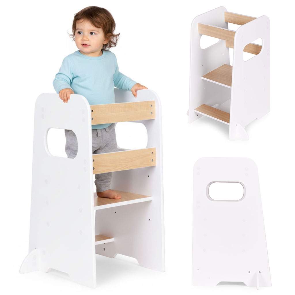 Montessori justerbar køkkenskammel til børn