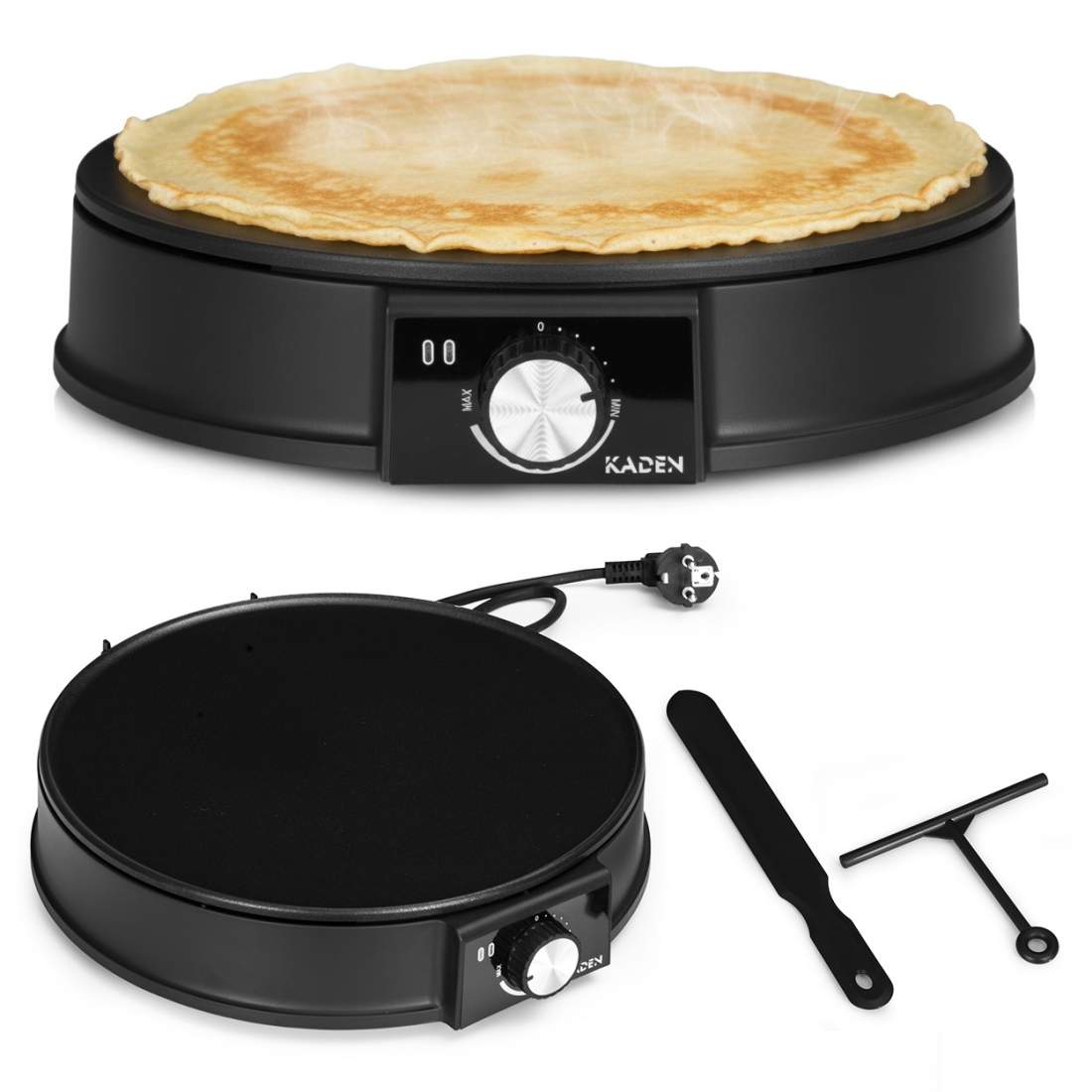 Elektrisk crêpe-maskin 1200W – Non-stick, 30 cm tallrik | Hem & Hobby | Pryloteket