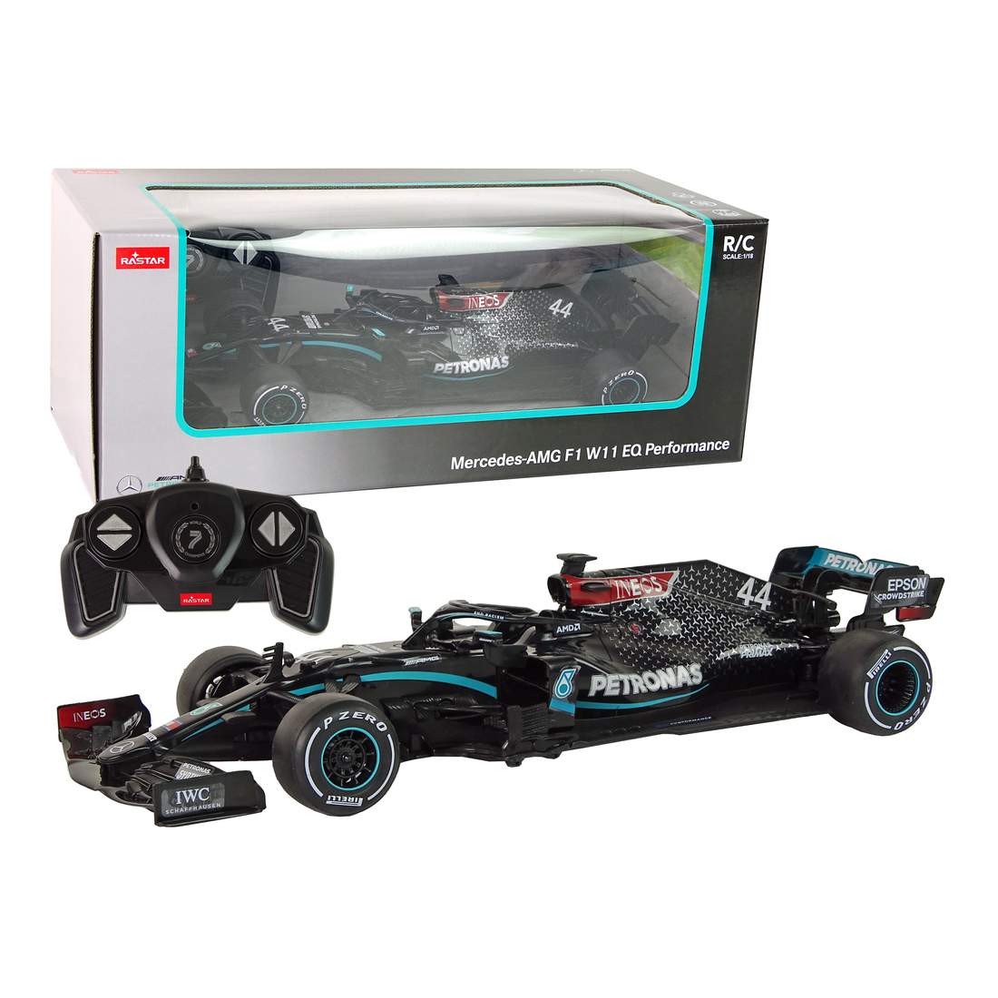 Mercedes-AMG F1 RC Race Car 1:18 Skala | Hem & Hobby | Pryloteket