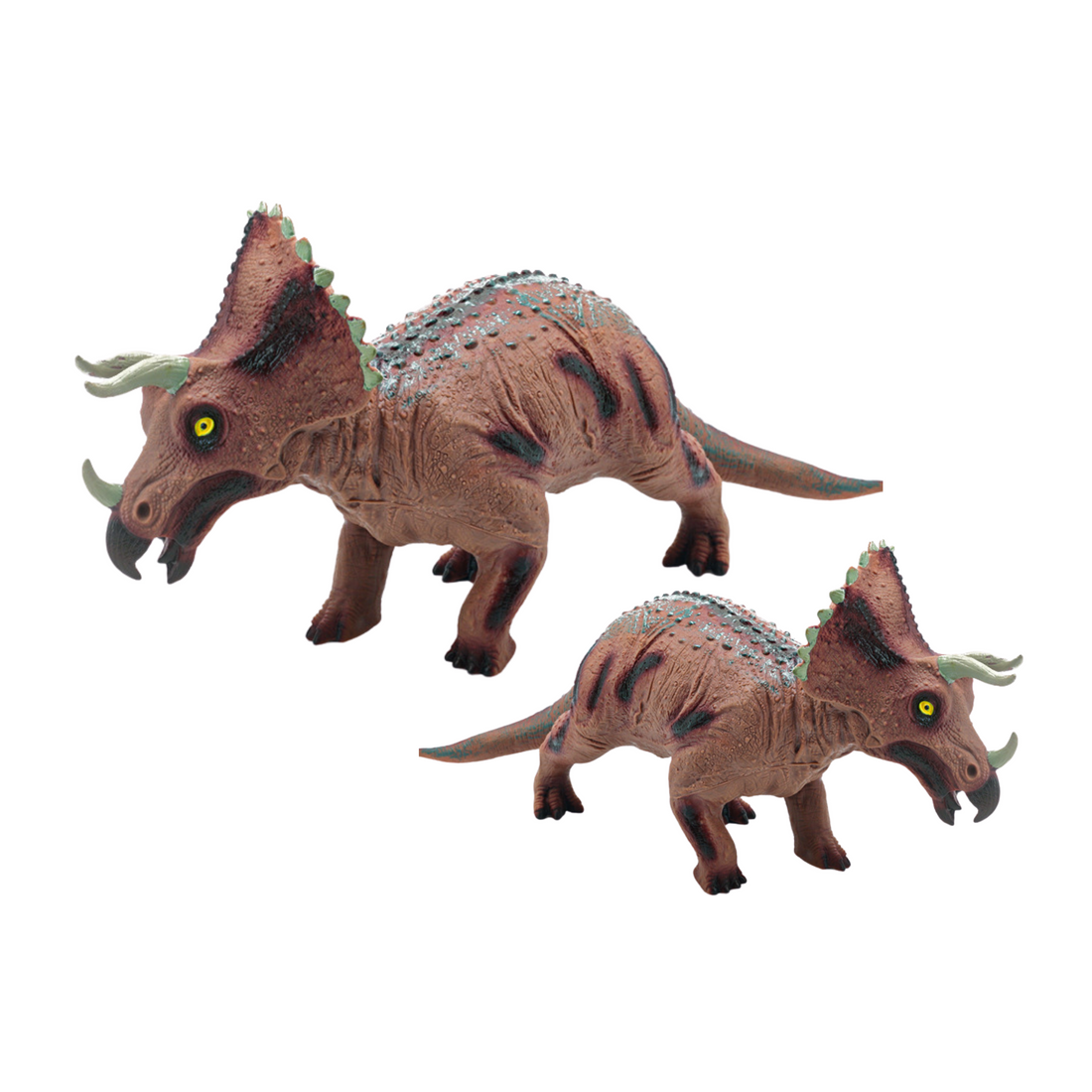 Triceratops dinosauriefigur med ljud, 36 cm, brun | Hem & Hobby | Pryloteket