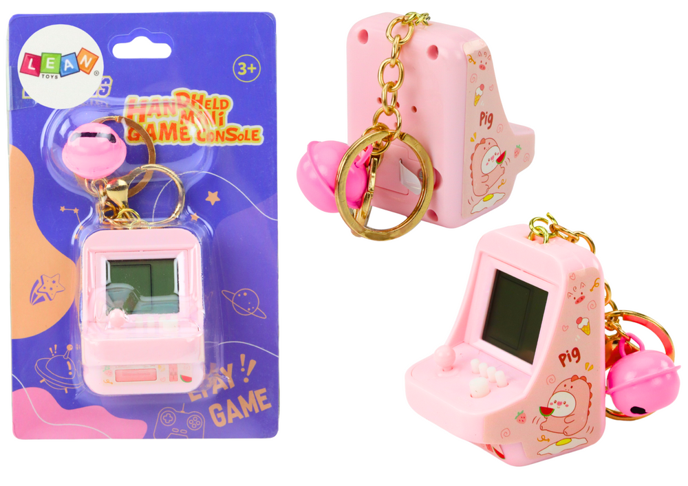 Pocket Tetris Electronic Game Nøglering, Pink