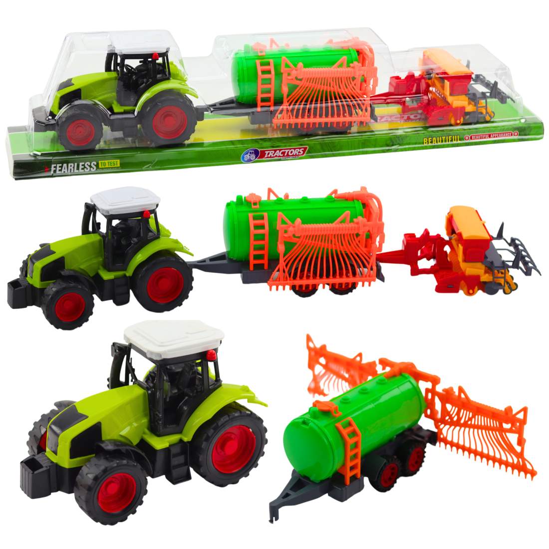 Farm Traktor Set med tankbil och kratta | Hem & Hobby | Pryloteket