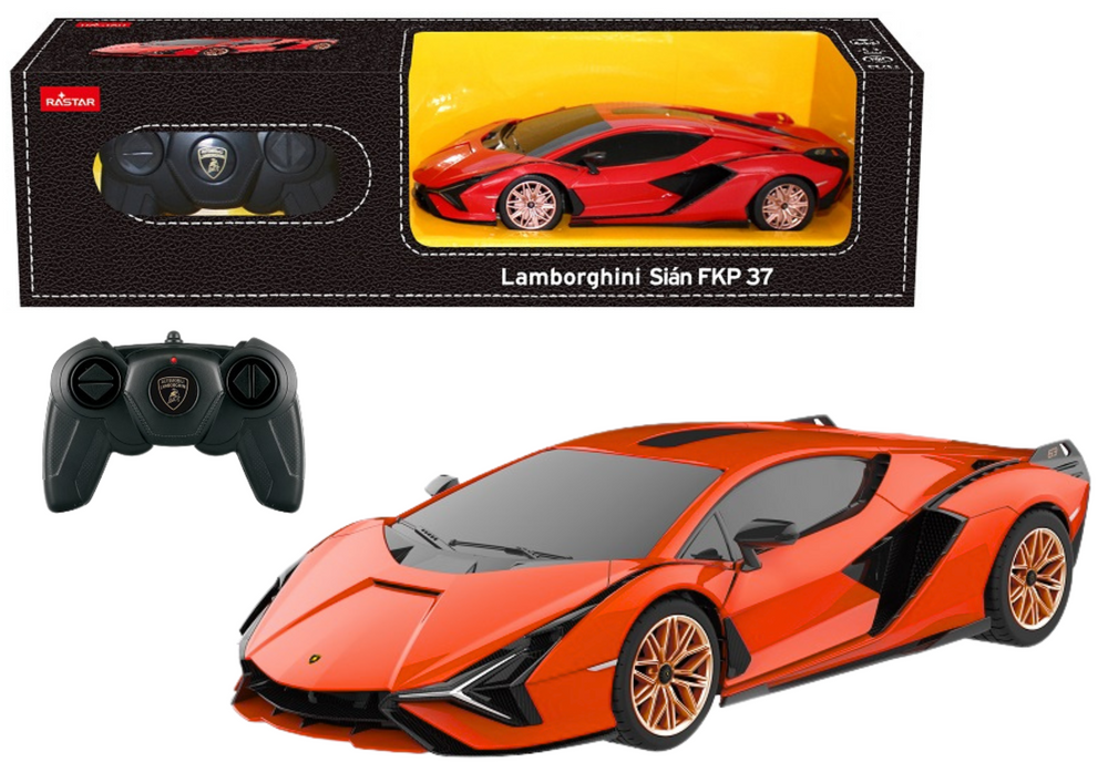 RC Lamborghini Sian legetøjsbil, skala 1:24, orange