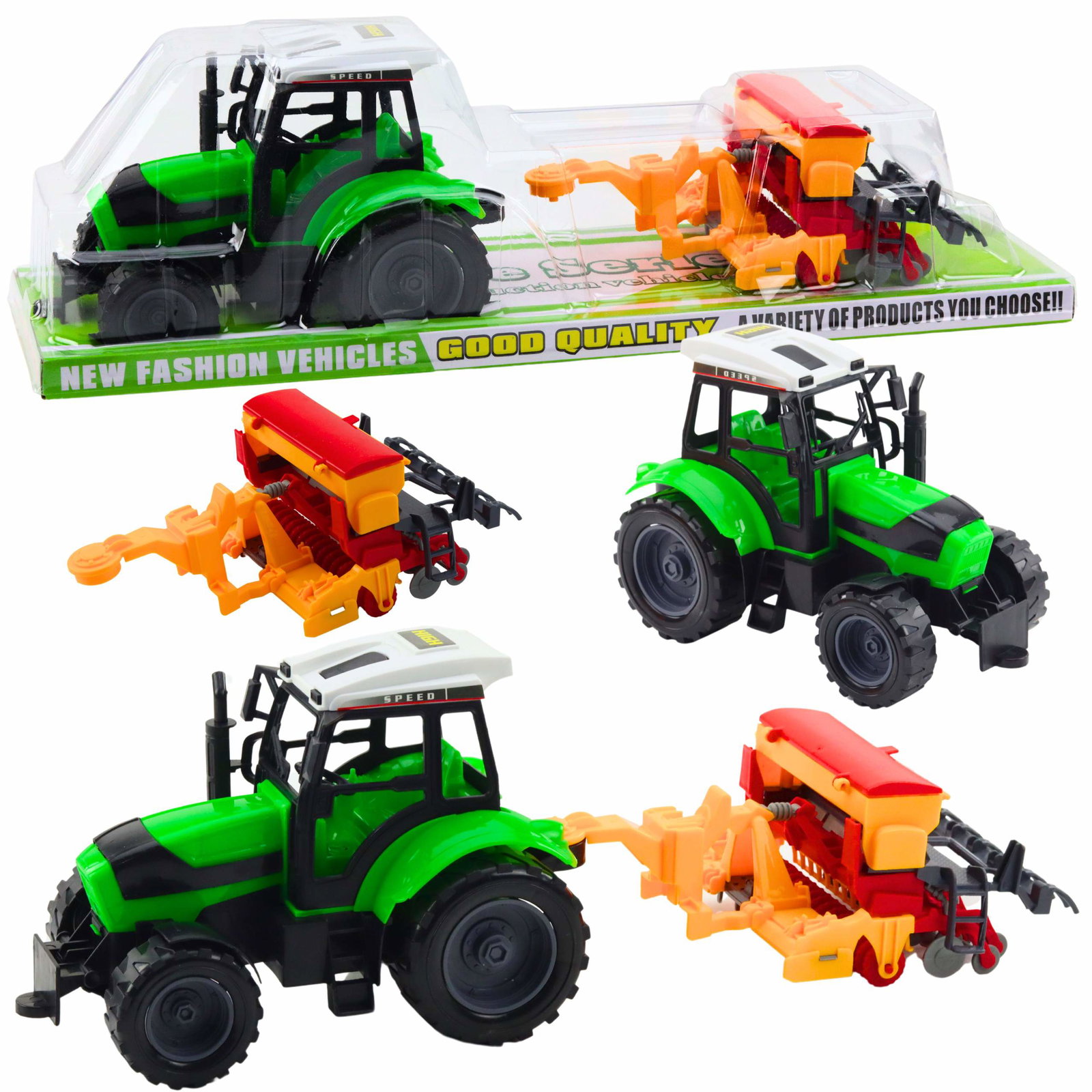 Traktor Rolniczy z Siewnikiem – Zestaw Maszyn