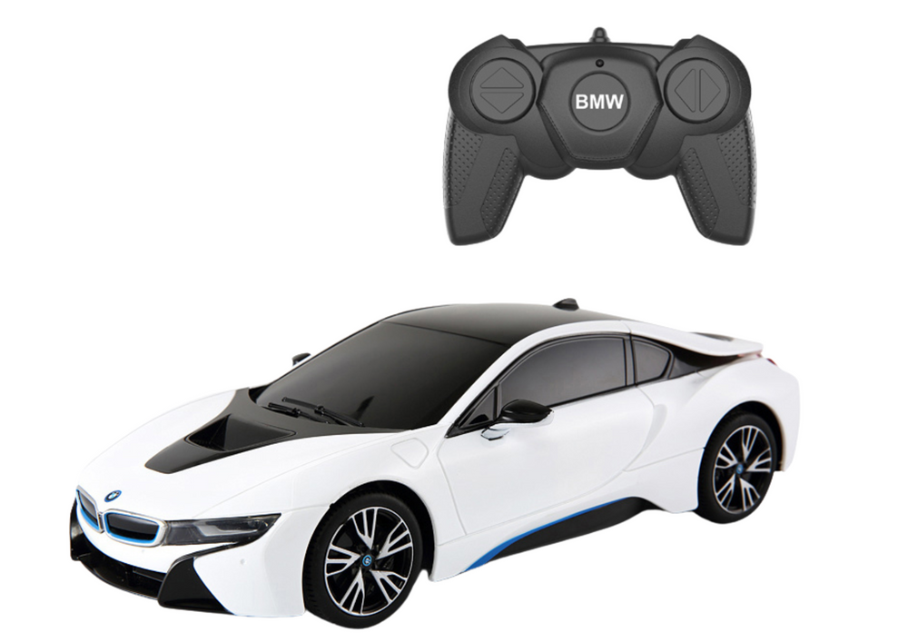 Rastar BMW I8 Hvid fjernbetjeningsbil