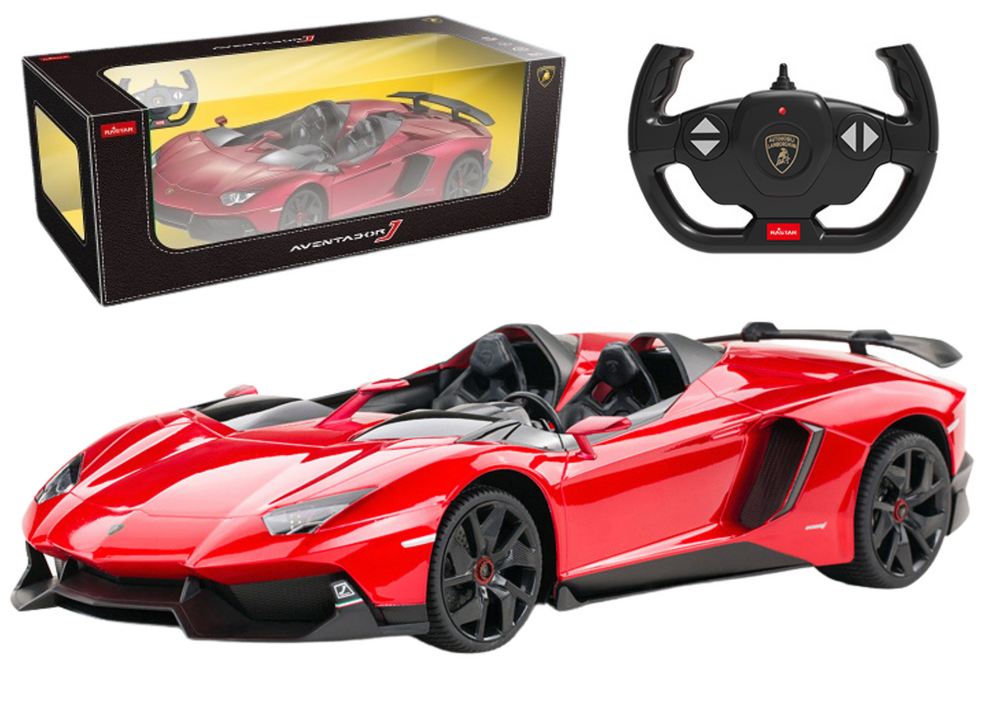 Fjernbetjening Lamborghini Aventador Cabriolet 1:12 Rød