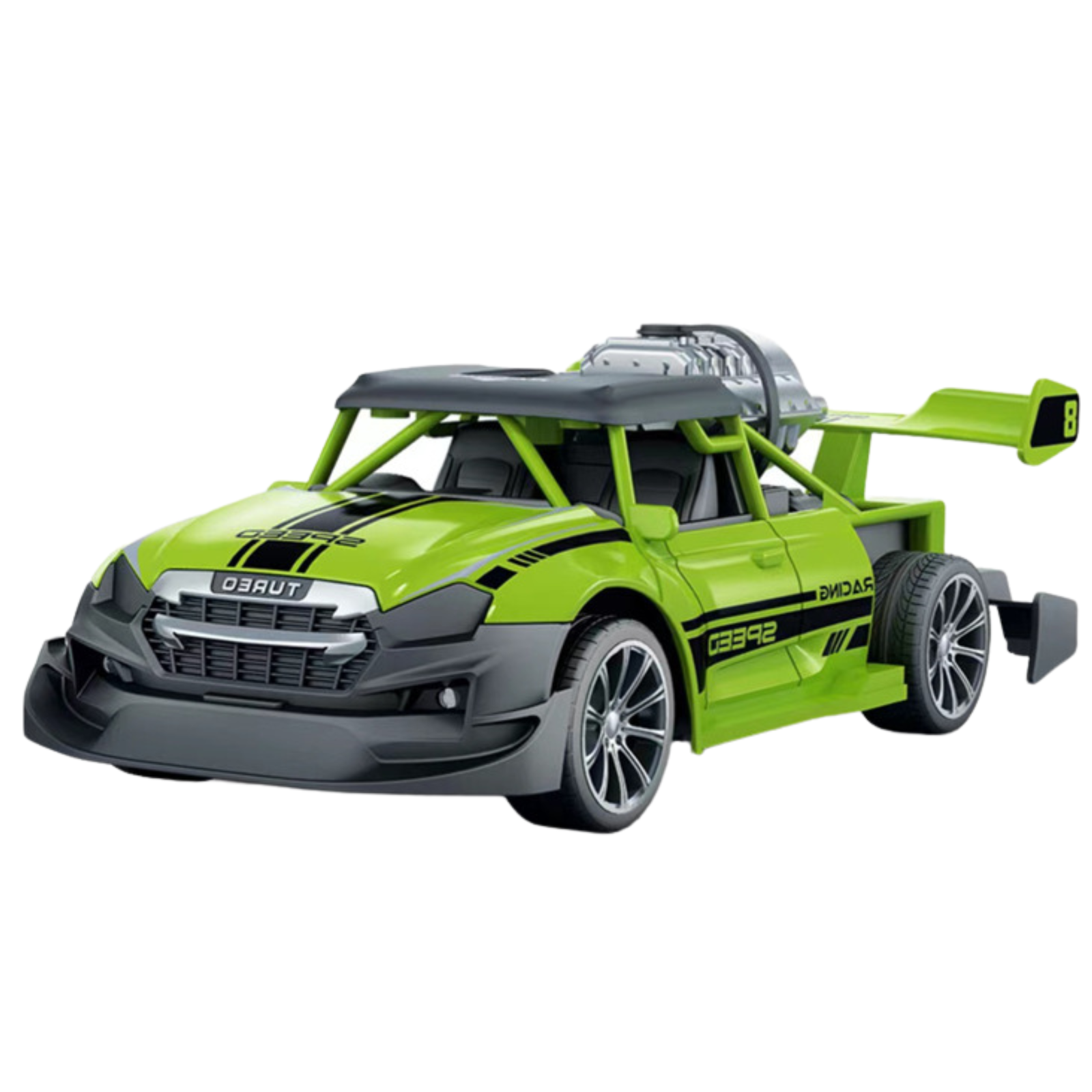 Fjernbetjent bil 1:20 med lys og røgeffekt