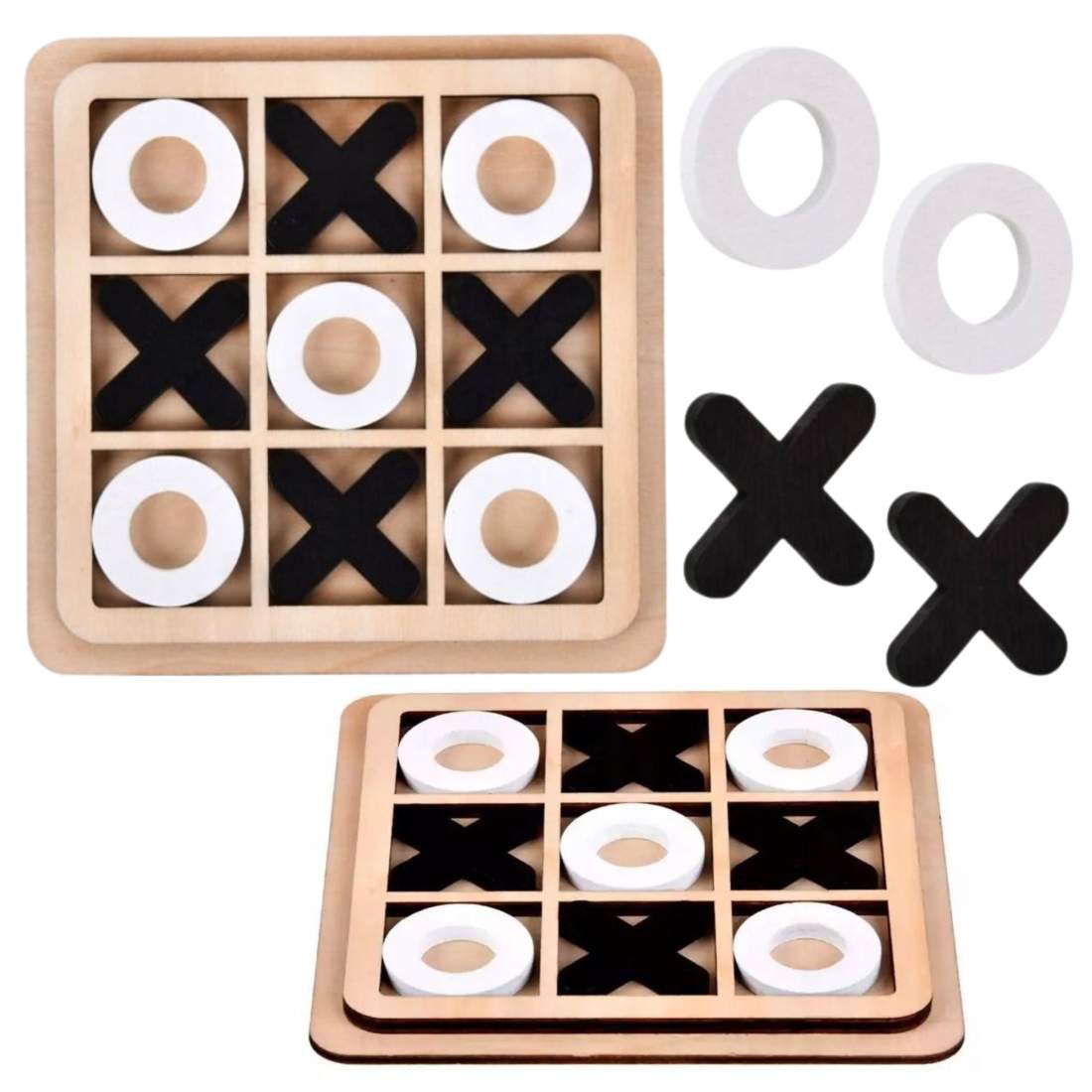Tic Tac Toe Strategispel – Träskiva | Hem & Hobby | Pryloteket