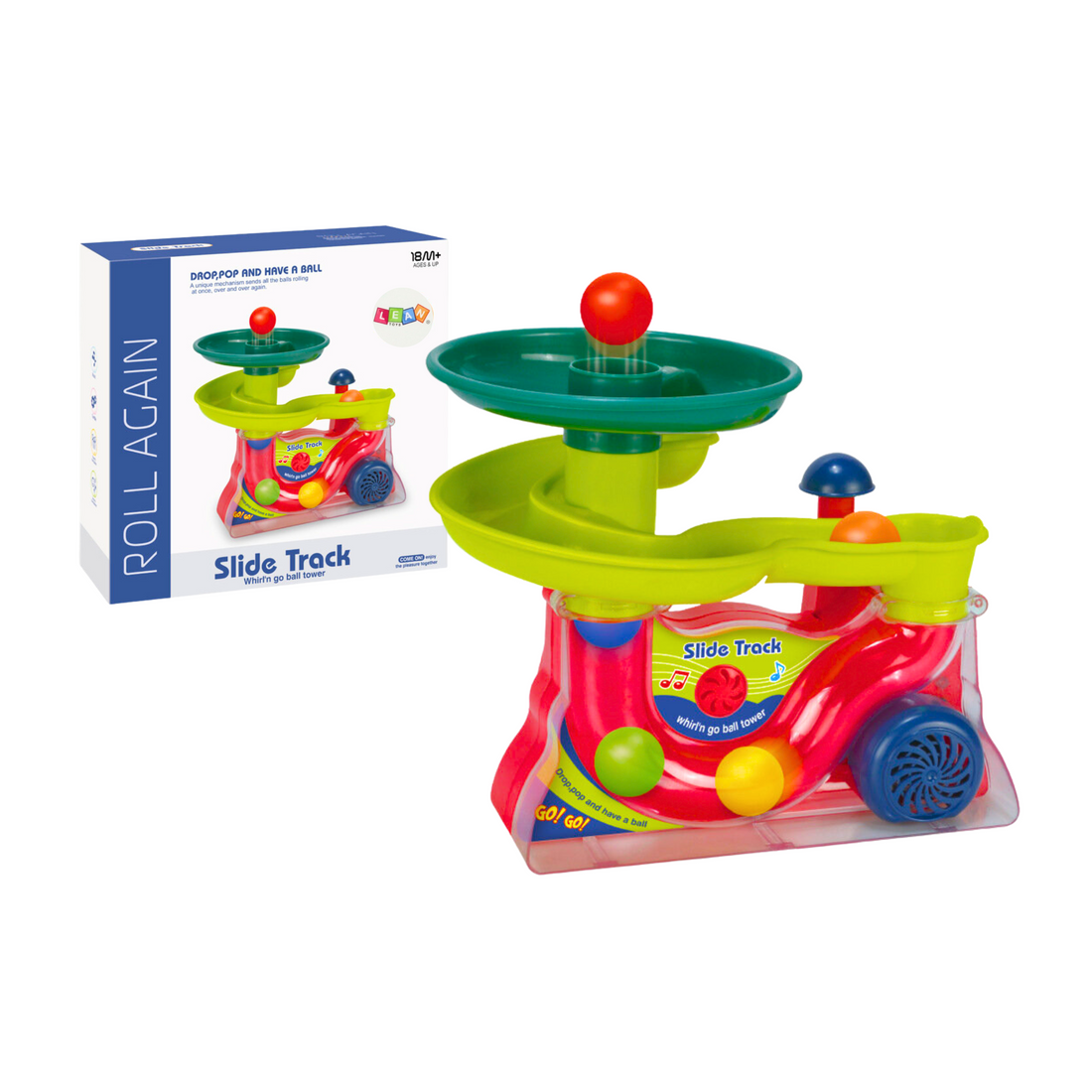 Färgglad bollrutschbana med ljud | Hem & Hobby | Pryloteket