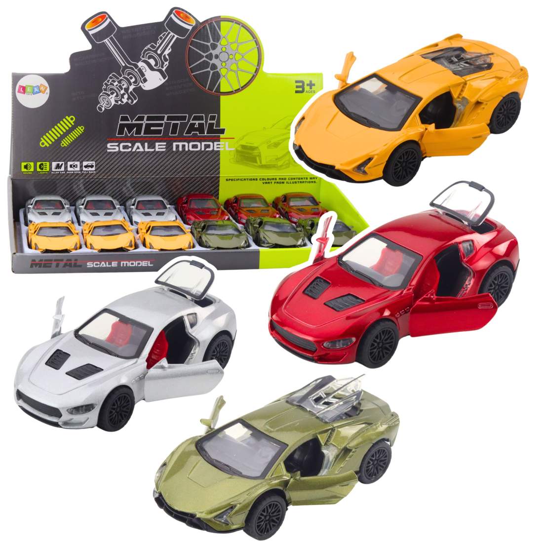 Sportbil i metall med ljus och ljud | Hem & Hobby | Pryloteket