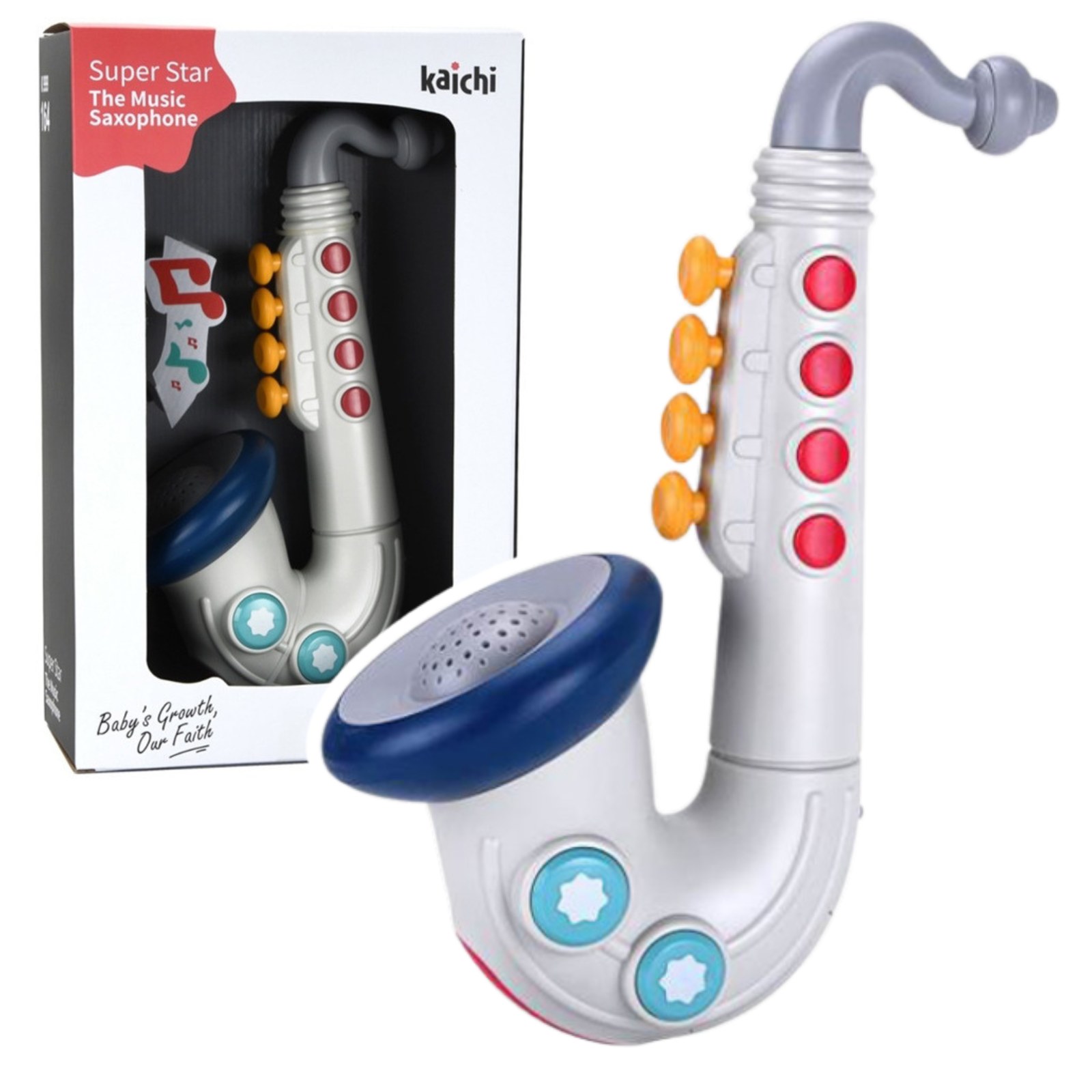 Interaktivt musikalsk saxofonlegetøj til børn