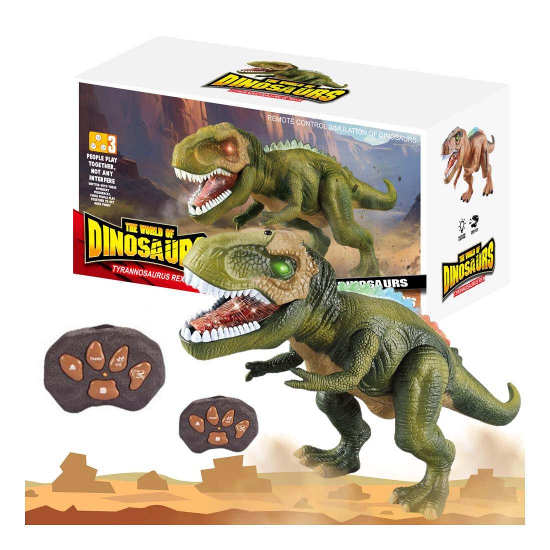 Fjärrkontroll T-Rex Dinosaur med ljus och ljud | Hem & Hobby | Pryloteket