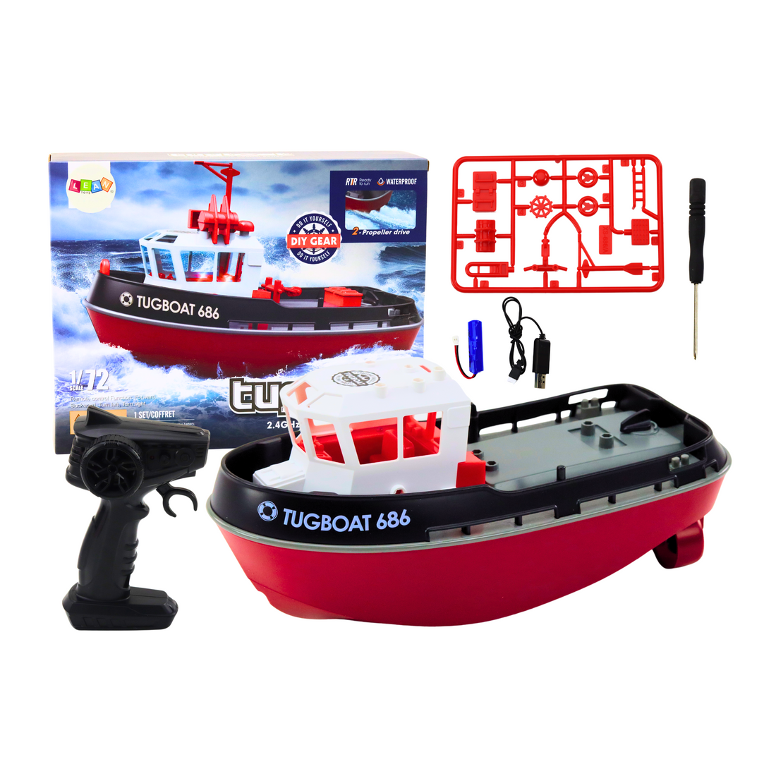 Fjärrkontroll RC Speedboat 1:72, 35km/h | Hem & Hobby | Pryloteket