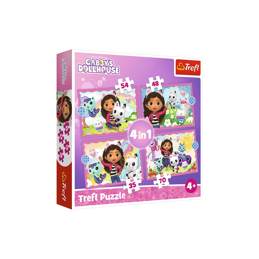 Pussel – 4-i-1-set, Gabis dockhusäventyr | Hem & Hobby | Pryloteket