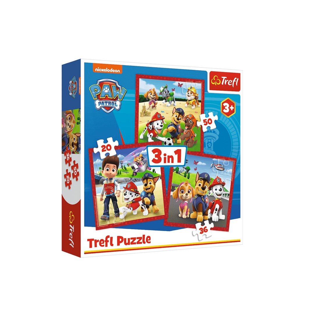 Pussel - 3-i-1-set - Paw Patrol Happy Dogs | Hem & Hobby | Pryloteket