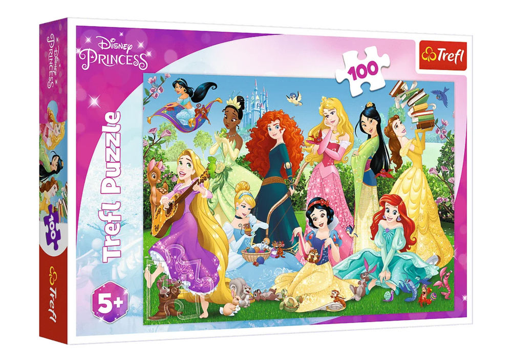 Puslespil - 100 brikker - Disney prinsesser