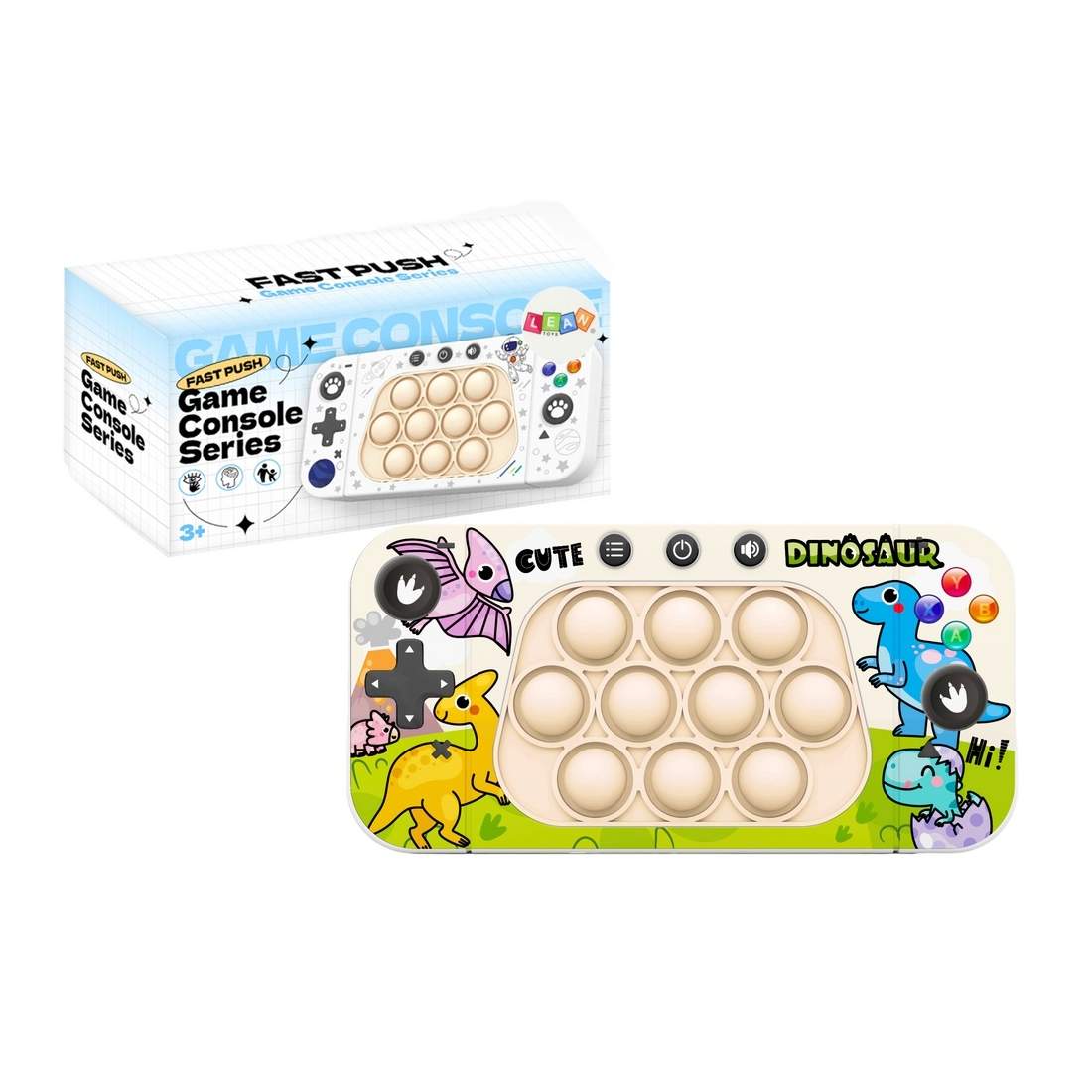 Pop It Dexterity-spelkonsol, 4 lägen, dinosaurie-tema | Hem & Hobby | Pryloteket