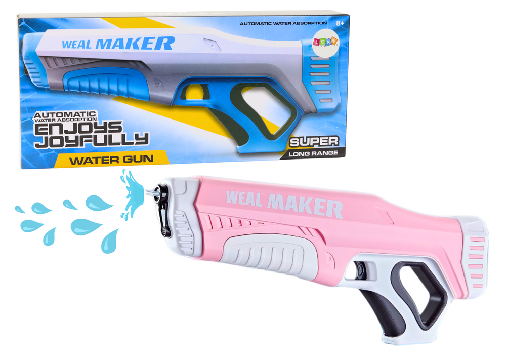 Automatisk vandpistol, Pink, 350 ml Kapacitet