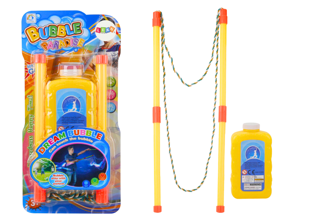 Bubble Kit – Kæmpe sæbebobler, snor og 500 ml opløsning