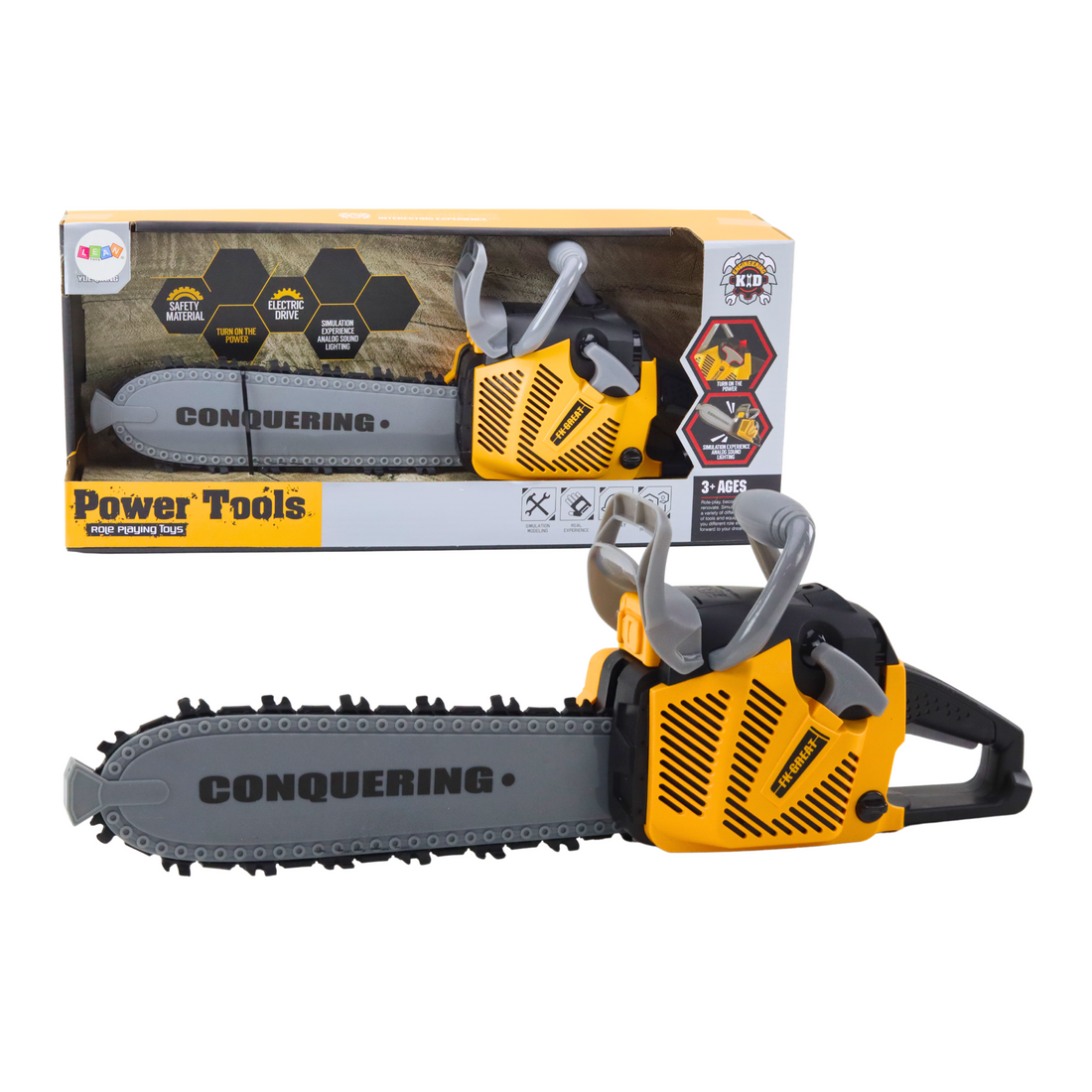 Motorsågsleksak för barn med gummiblad, ljus och ljud | Hem & Hobby | Pryloteket
