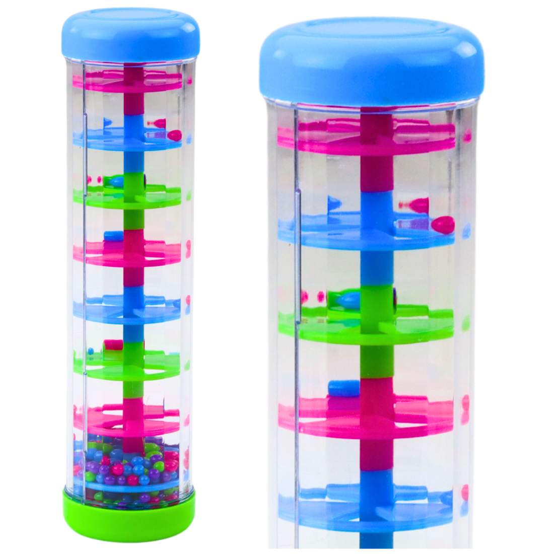 Rainmaker Sensory Tube med färgglada pärlor, 20cm | Hem & Hobby | Pryloteket