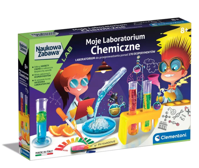 Kemi Lab Kit til børn, polsk sprog
