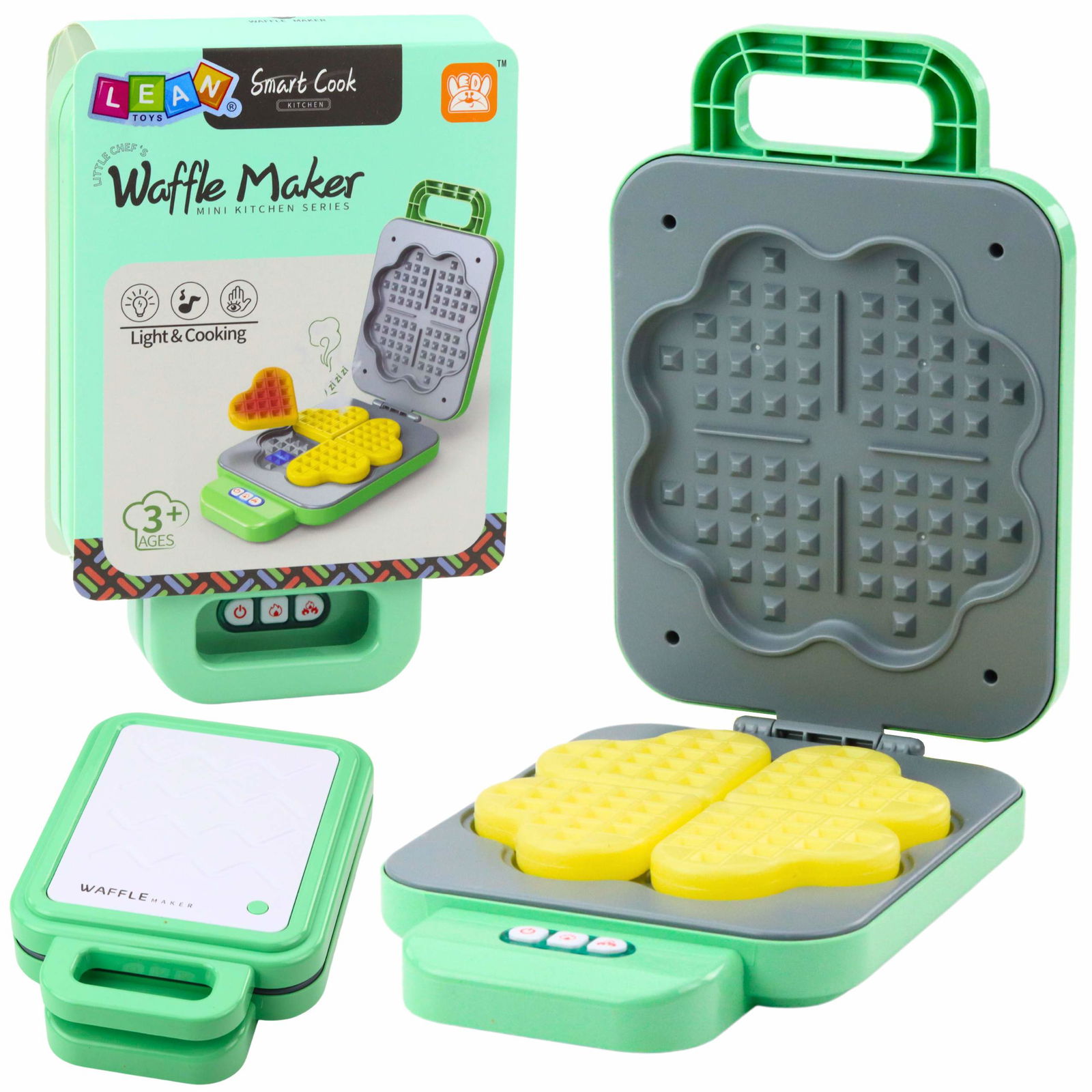 Leksaksvåffelbryggare för barn, batteridriven, grön | Hem & Hobby | Pryloteket
