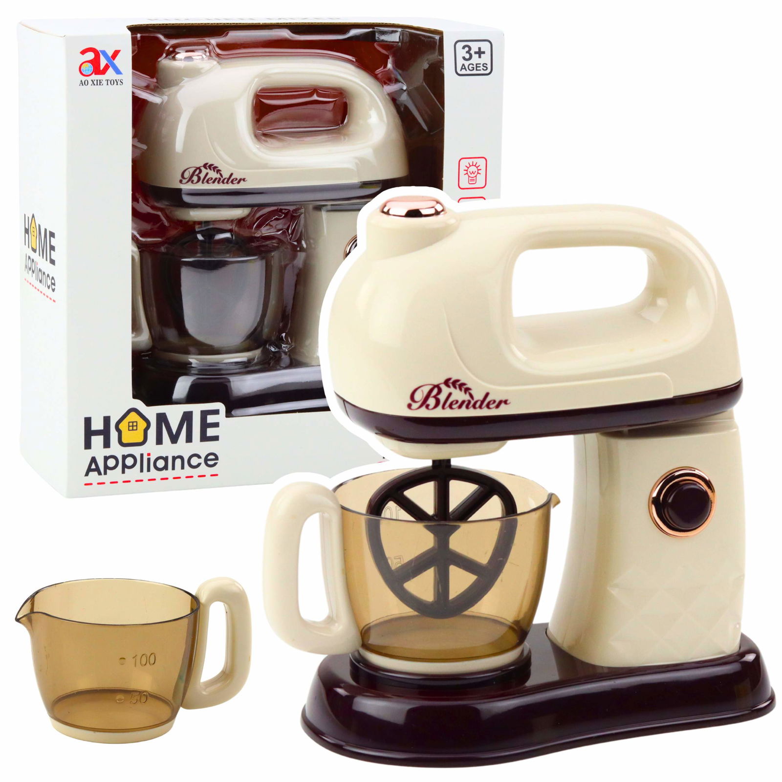 Køkkenarmatur til børn, roterende 360° spids, hvid