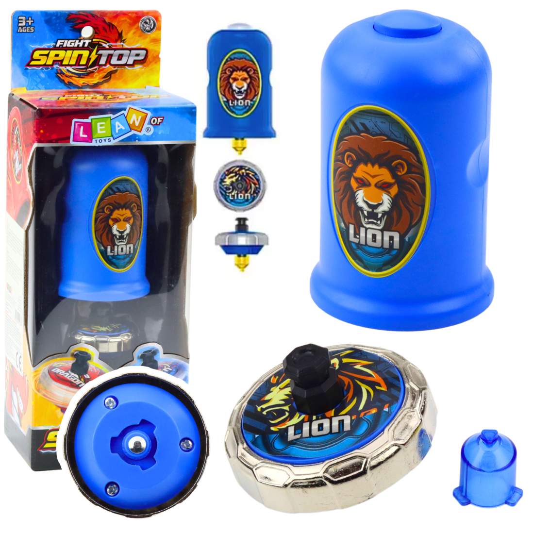 Flying Disc Launcher Set, Blue Lion Spinner | Hem & Hobby | Pryloteket