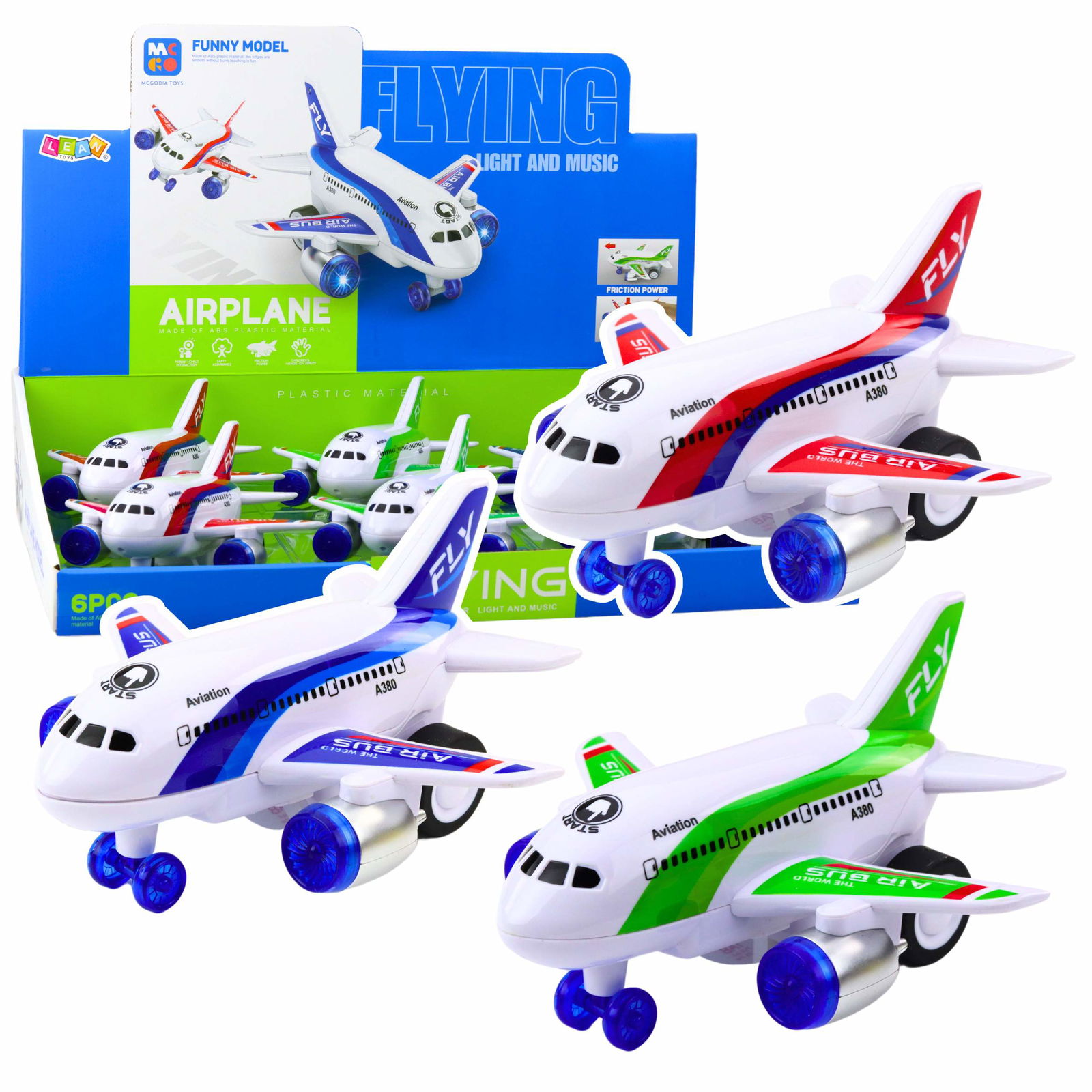 Batteridrevet passagerfly med lys og lyd