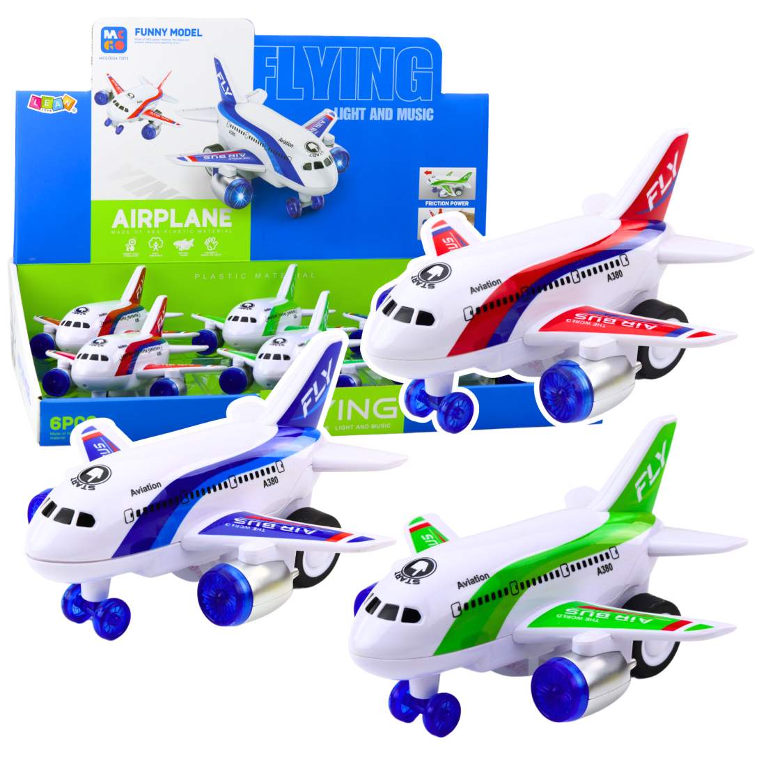 Batteridrivet passagerarplan med ljus och ljud | Hem & Hobby | Pryloteket